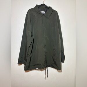 DIXXON Men's Dark Green Raincoat